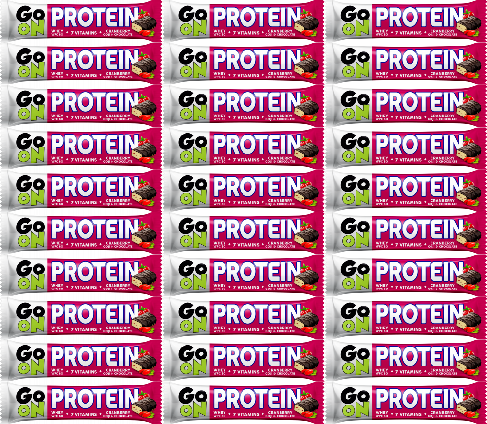 48x Baton Sante Go On, żurawinowy, 50g