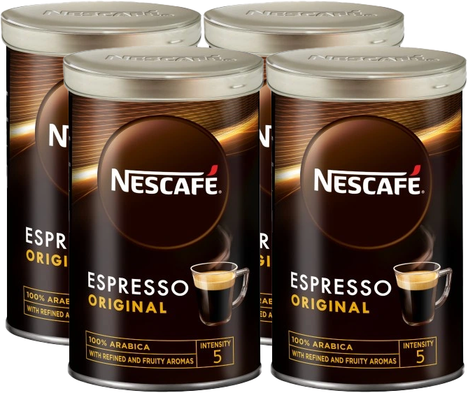 4x Kawa rozpuszczalna Nescafé Gold Espresso, puszka, 95g