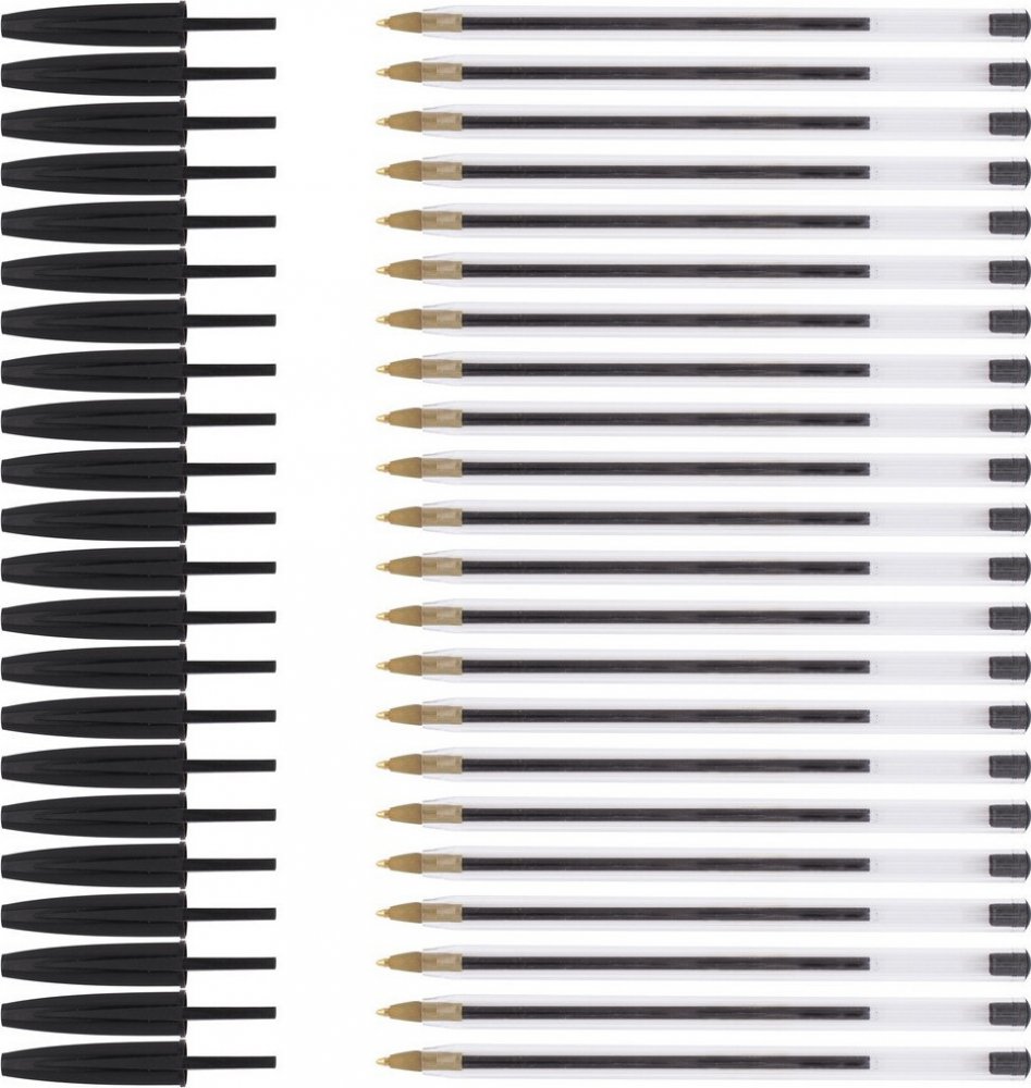 50x Długopis D.Rect City, czarny