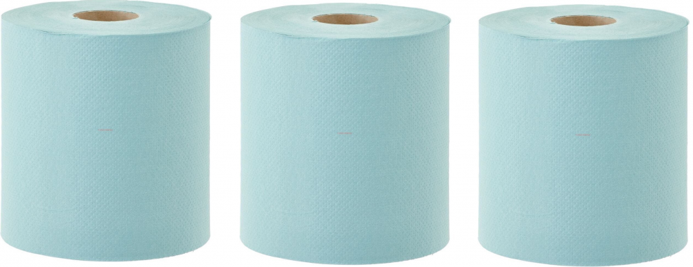 3x Ręcznik papierowy Merida, 1-warstwowy, 180m, w roli, 1 rolka, zielony