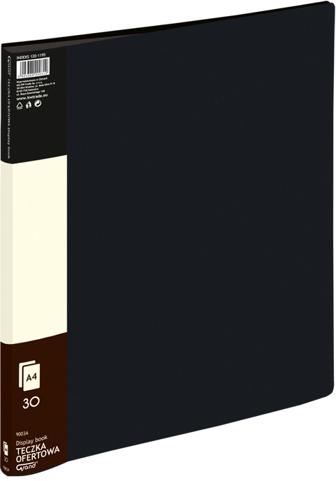 Album ofertowy Grand 9003A, A4, 30 koszulek, czarny