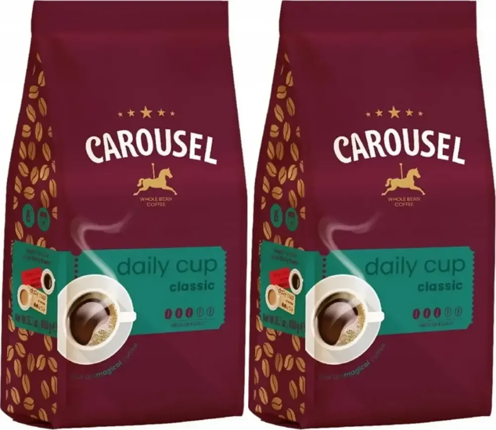 2x Kawa ziarnista Carousel Daily Cup Classic, 1kg