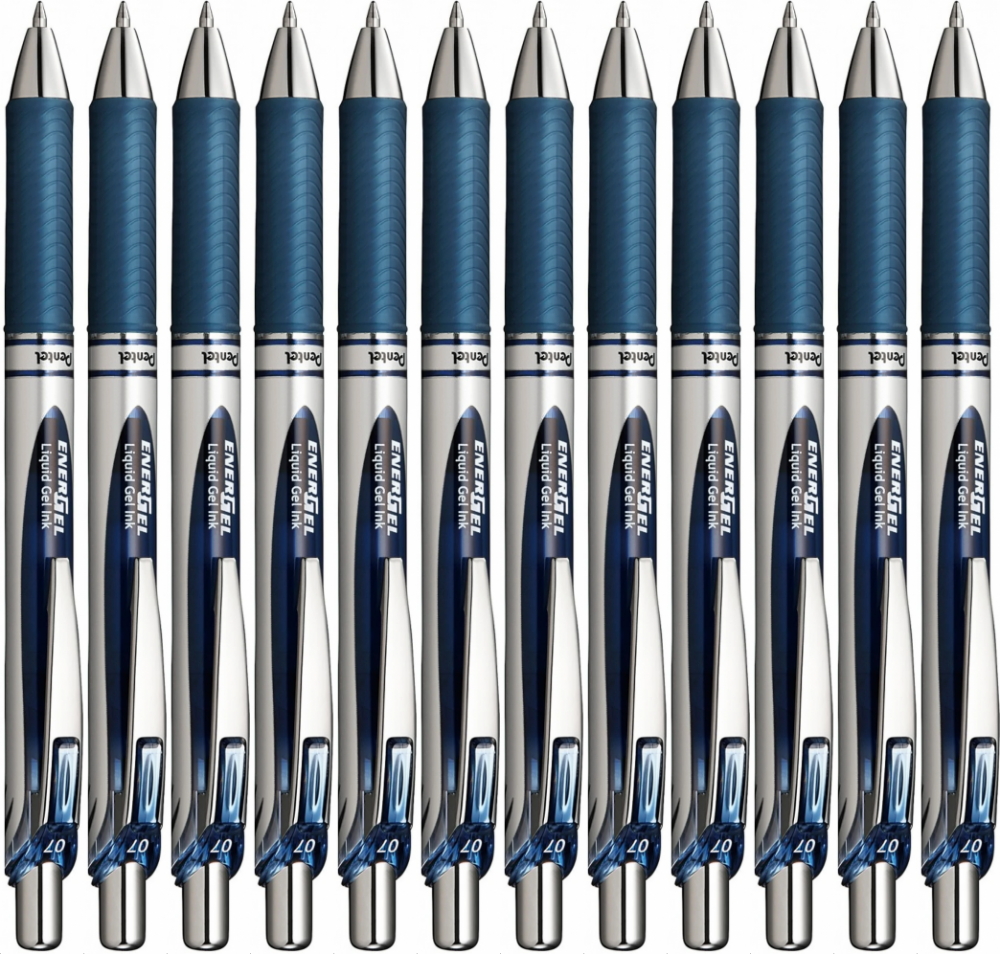 12x Pióro kulkowe automatyczne Pentel, EnerGel BL-77, 0.7mm, ciemnoniebieski