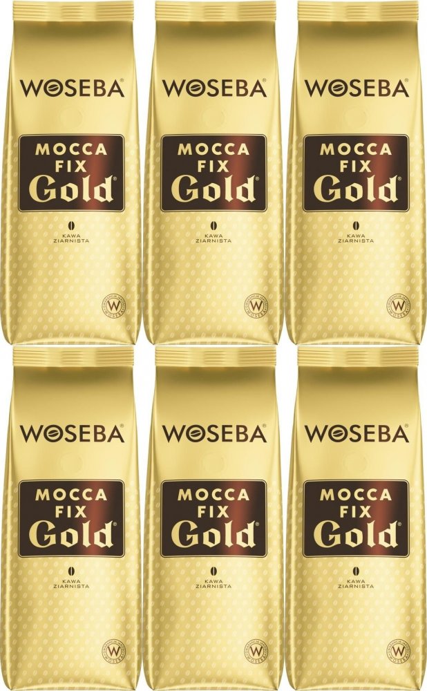 6x Kawa ziarnista Woseba Mocca Fix Gold, 500g