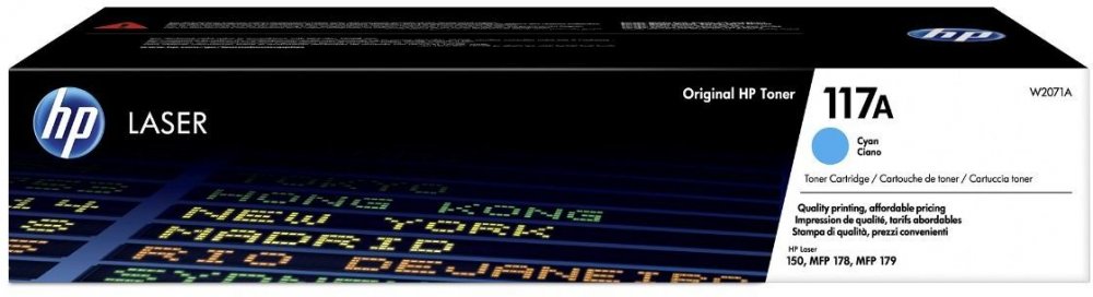 Toner HP 117A (W2071A), 700 stron, cyan (błękitny)