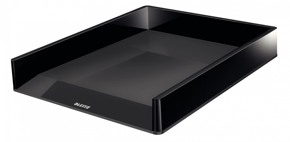 Półka na dokumenty Leitz Wow, A4, plastikowa, czarny (2 odcienie)