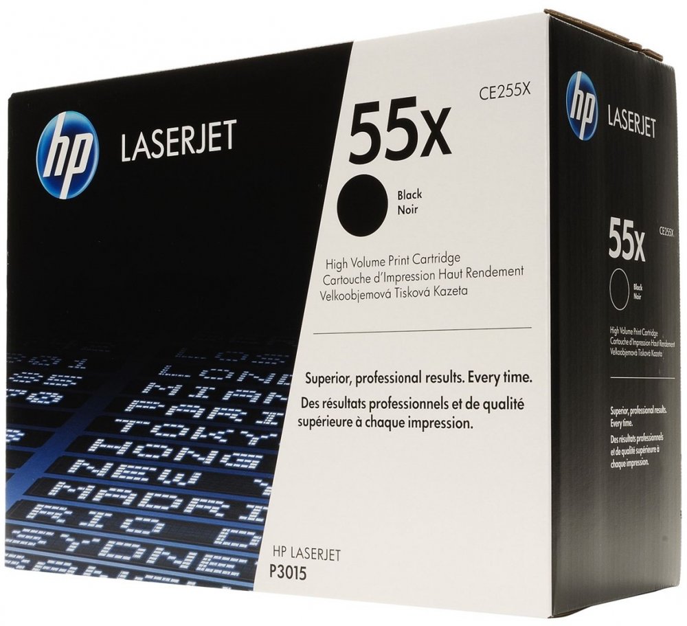 Toner HP 55X (CE255X), 12500 stron, black (czarny)