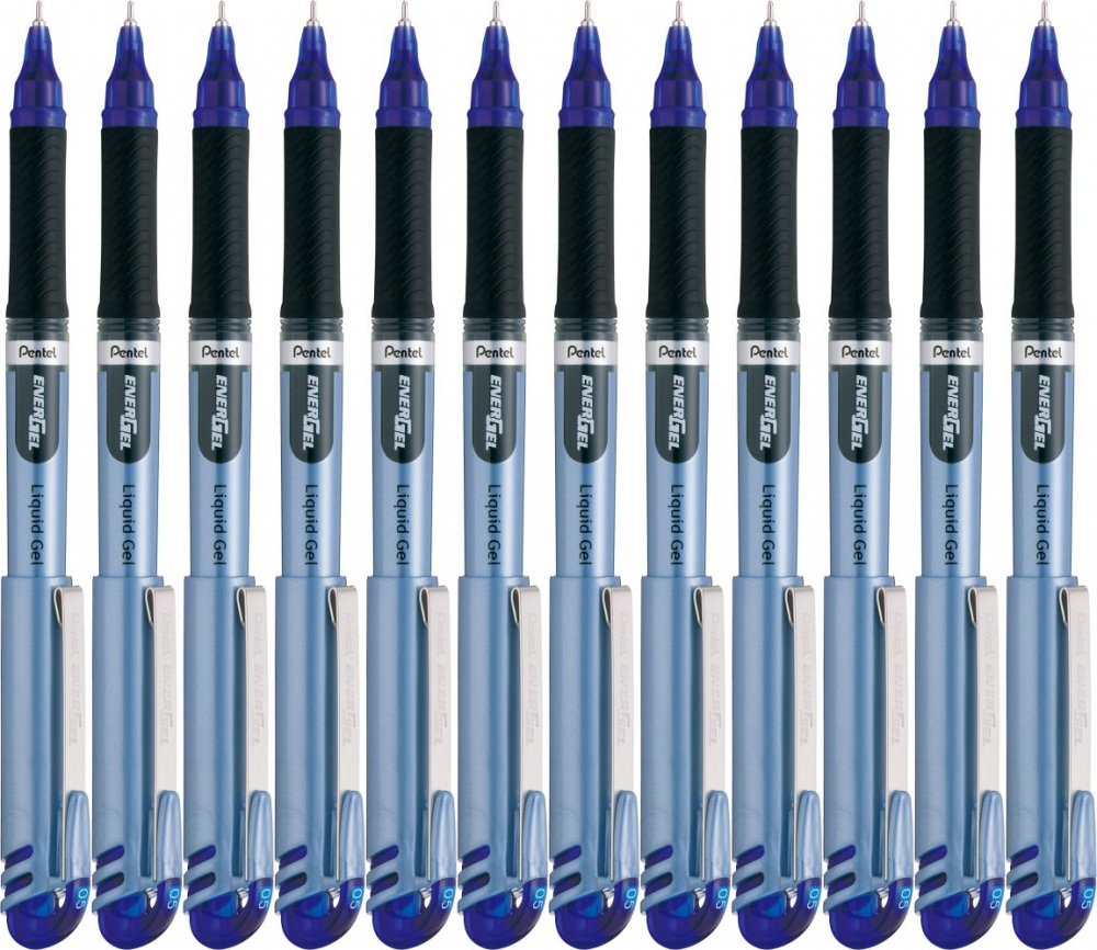 12x Pióro kulkowe Pentel, BLN-15, 0.5mm, niebieski