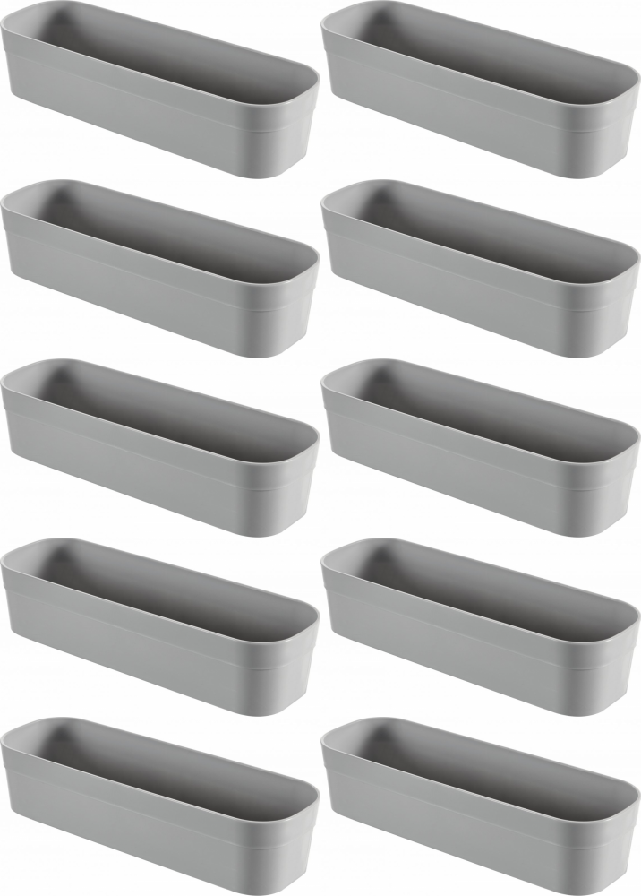 10x Pojemnik/organizer Curver Infinity M, 0.7l, 1 sztuka, szary