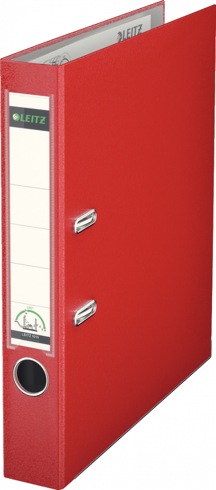Segregator A4 Leitz 180°, 50mm, do 350 kartek, czerwony