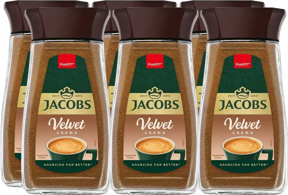 6x Kawa rozpuszczalna Jacobs Velvet, 200g
