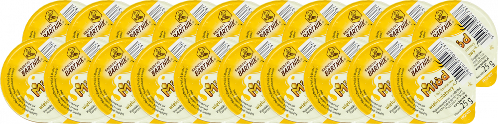 20x Miód wielokwiatowy Sądecki Bartnik, porcjowany, 25g