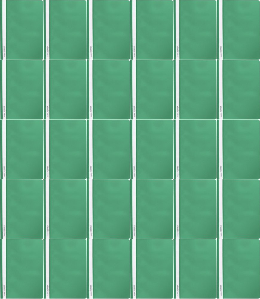 100x Skoroszyt plastikowy bez oczek Biurfol, miękki, A4, zielony