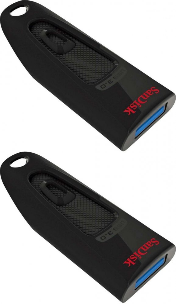 2x Pendrive SanDisk Cruzer Ultra, 128GB, USB 3.0, czarny
