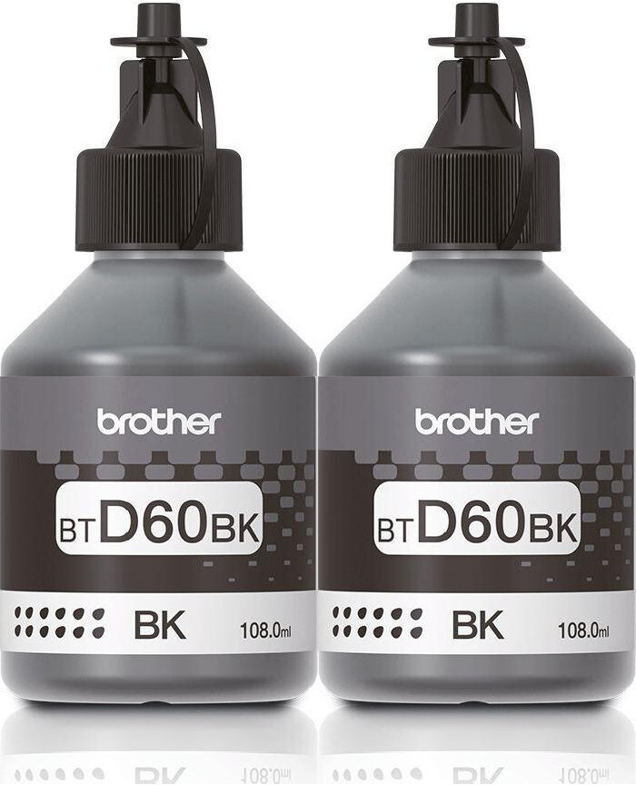 2x Tusz Brother BT-D60 BK (BTD60BK), 6500 stron, black (czarny)