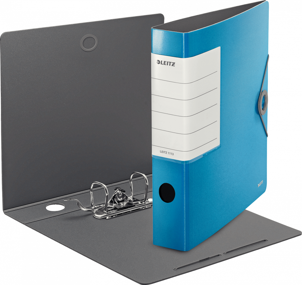 Segregator Leitz Active Solid 180°, A4, 62 mm, do 350 kartek niebieski