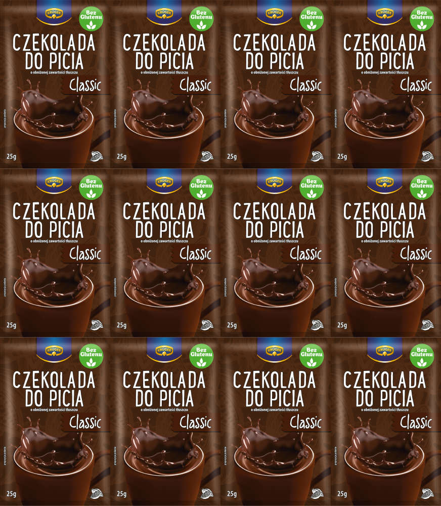 12x Czekolada do picia Krüger Classic, 20 saszetek x 25g