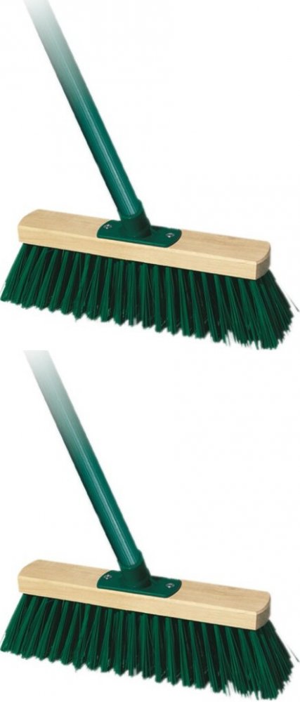 2x Miotła do zamiatania ulic York Prestige, 30cm, kij+końcówka