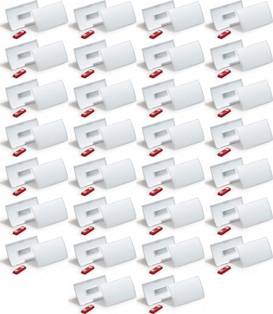 3x Identyfikator Durable Click Fold 821219, z magnesem, 40x75mm, 10 sztuk, przezroczysty