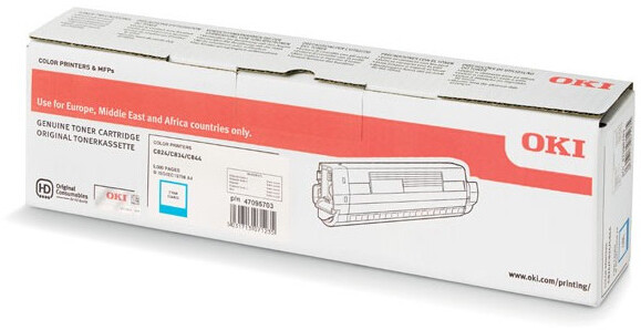 Toner Oki (47095703), 5000 stron, cyan (błękitny)