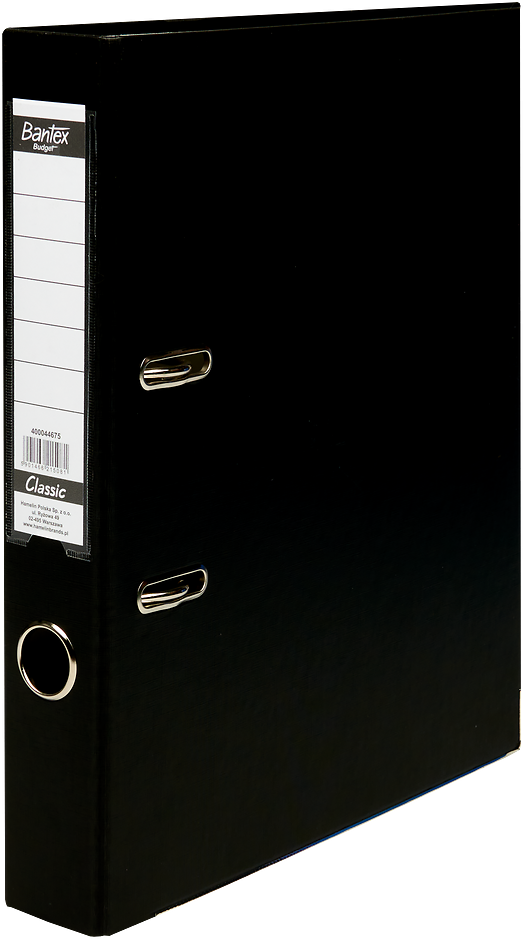 Segregator A4 Bantex Budget Classic, 50mm, do 350 kartek, czarny