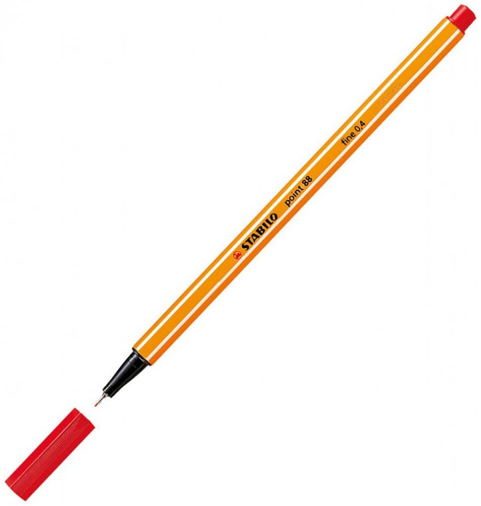 Cienkopis Stabilo Point 88/40, 0.4mm, czerwony