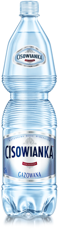 Woda gazowana Cisowianka, 1.5l, butelka PET