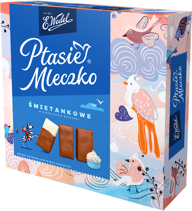 Ptasie Mleczko Wedel, śmietankowy, 340g