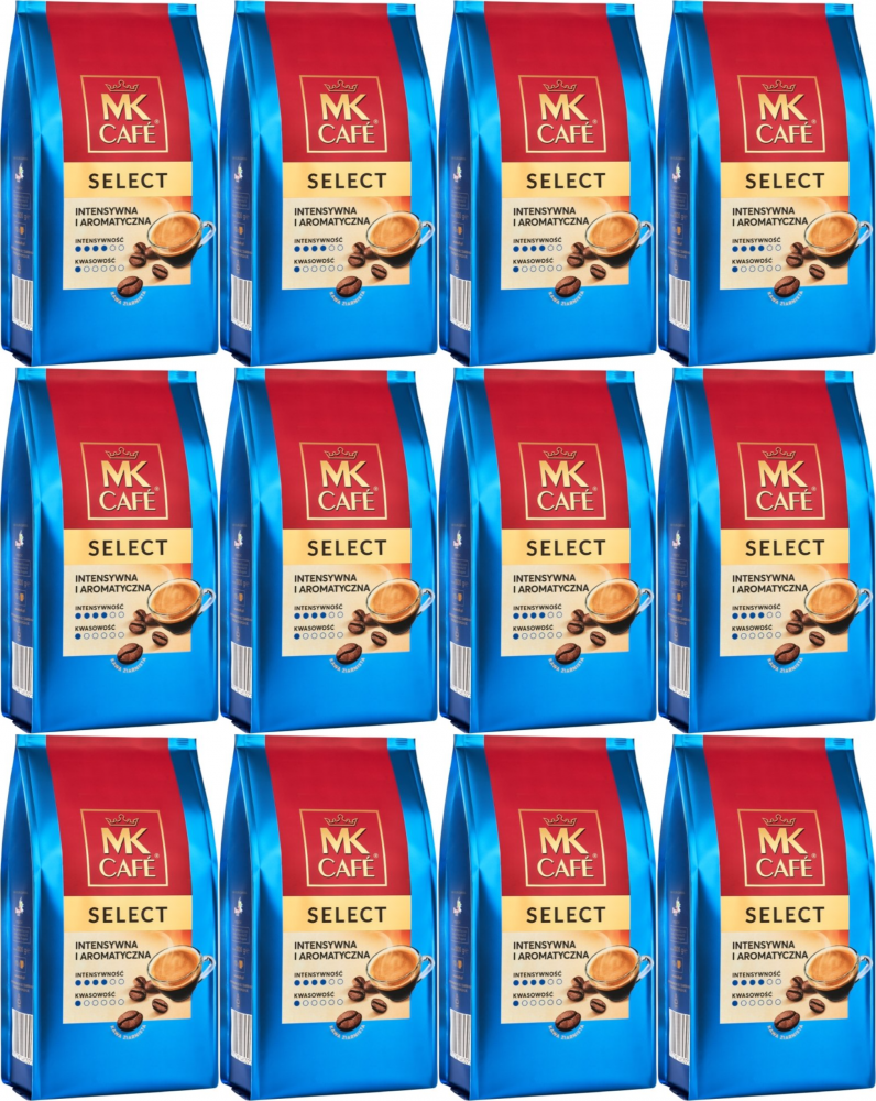 12x Kawa ziarnista MK Cafe Select, 1kg