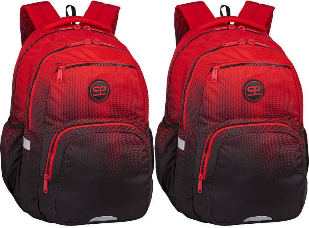 2x Plecak szkolny CoolPack Pick, dwukomorowy, 26l, 43x30x16cm, Gradient Cranberry
