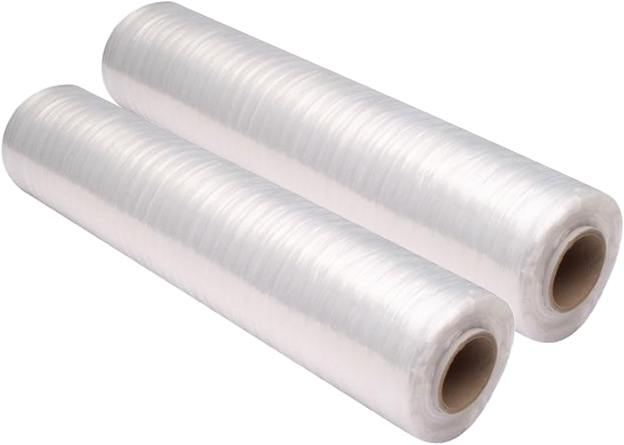 2x Folia zabezpieczająca stretch, 0.5 x 236m, 2.5kg netto, 23μm, przezroczysty