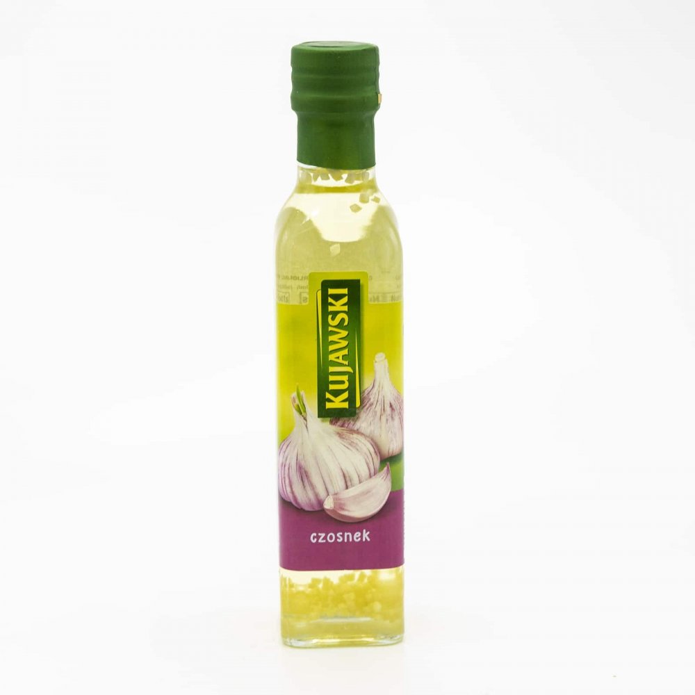 Olej Kujawski, czosnek i bazylia, 250ml