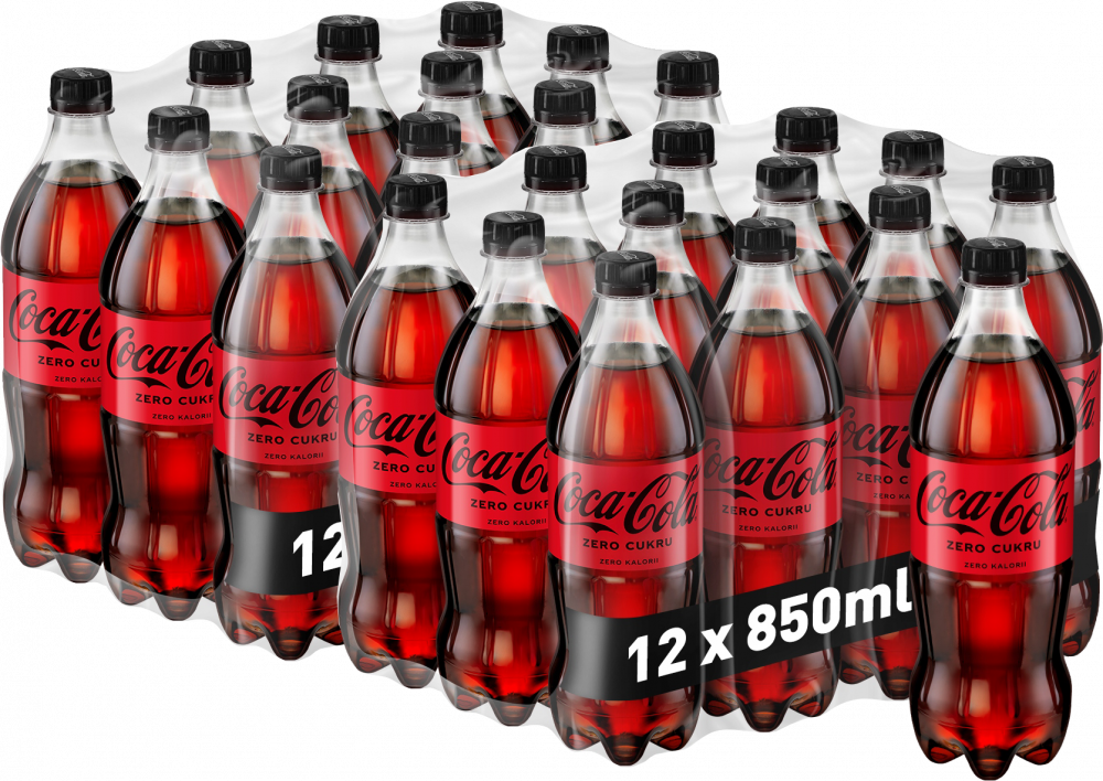 24x Napój gazowany Coca-Cola Zero, butelka, 0.85l