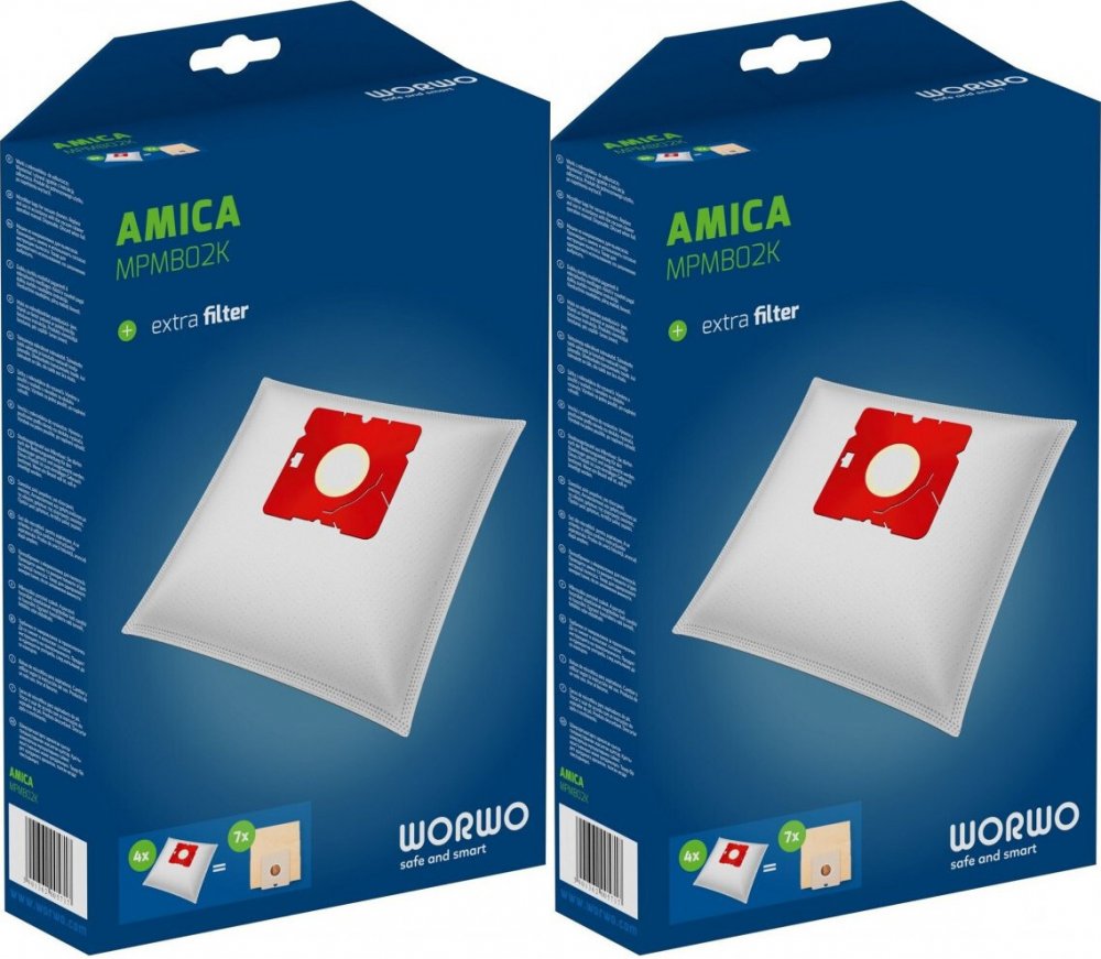 2x Worki Worwo do odkurzacza Amica, YUGO VM 1045, 4 worki+ filtr