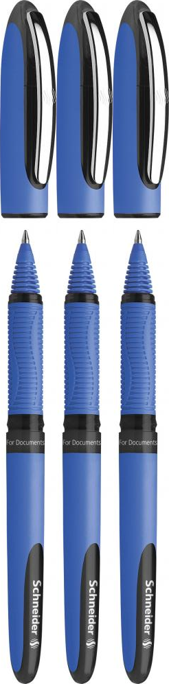 3x Pióro kulkowe Schneider, One Hybrid C, 0.3 mm, czarny
