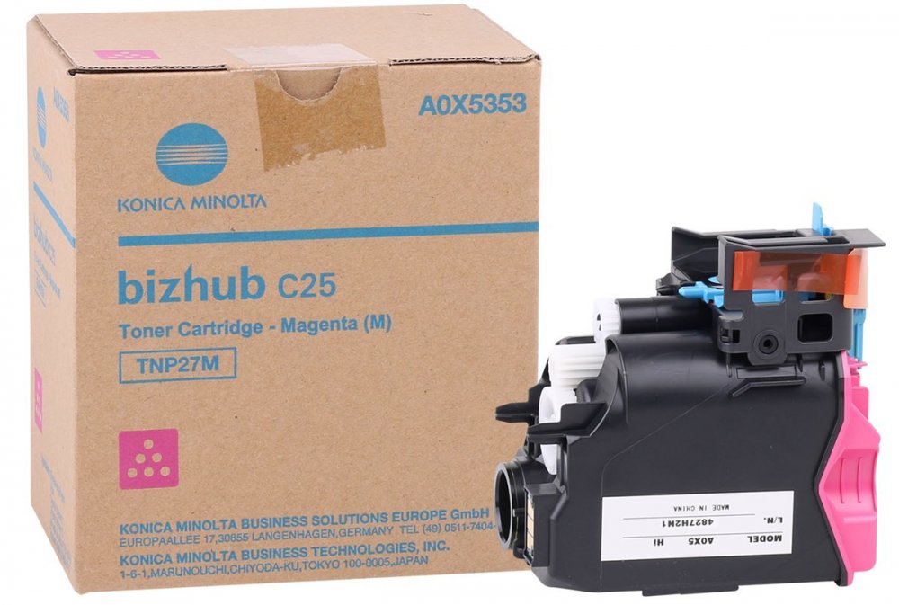 Toner Konica Minolta A0X5353 (TNP-27M), 4500 stron, magenta (purpurowy)