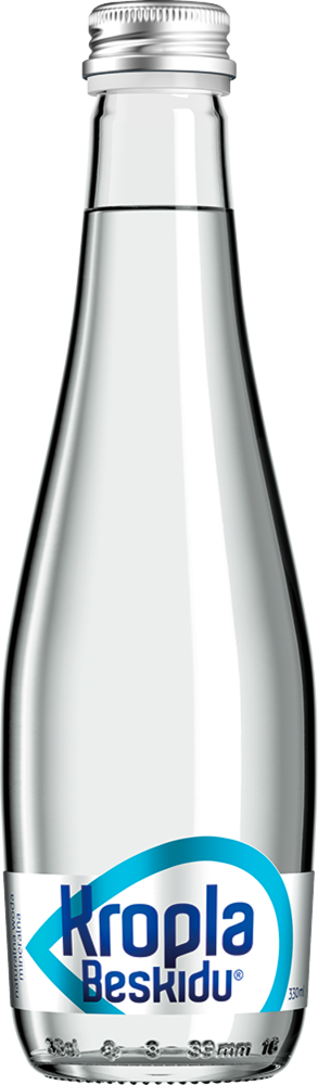 Woda niegazowana Kropla Beskidu, 0.33l, butelka szklana