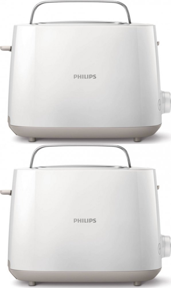 2x Toster Philips Daily Collection HD2581/00, biały