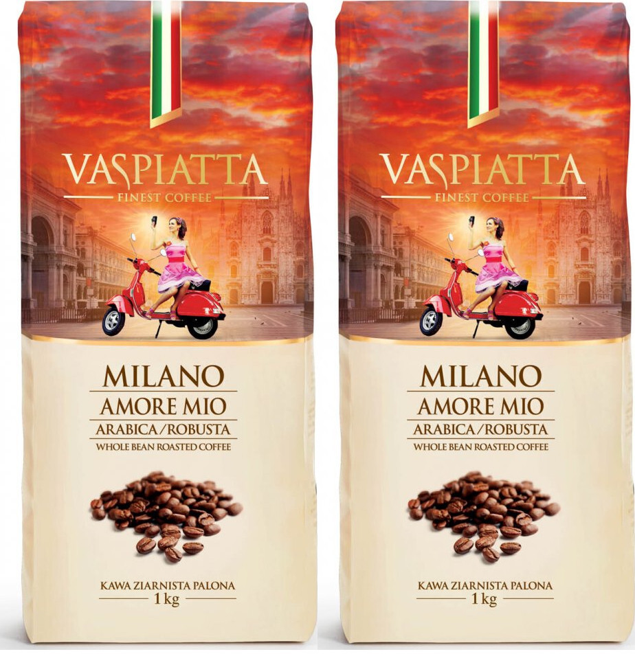 2x Kawa ziarnista Vaspiatta Milano Amore Mio, 1kg