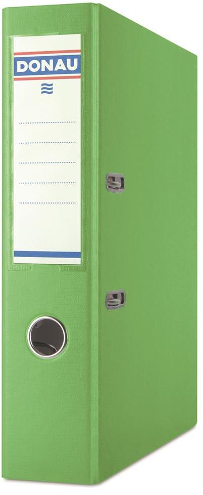 Segregator A4 Donau Master, szerokość grzbietu 75mm, do 500 kartek jasnozielony