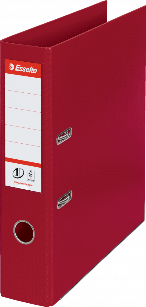 Segregator A4 Esselte No.1 Power, 75mm, do 500 kartek bordowy