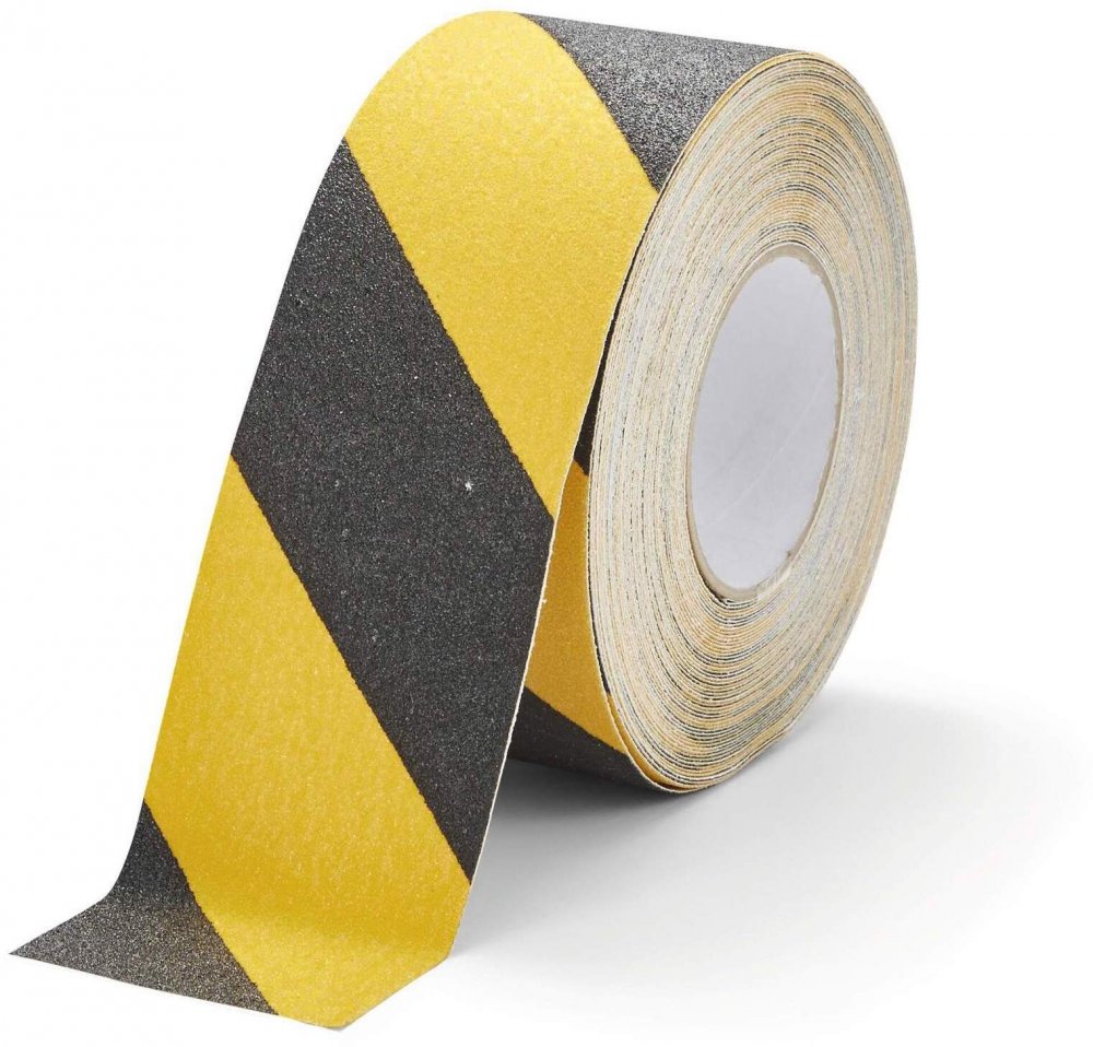 Taśma antypoślizgowa Durable Duraline Grip, 75mmx15m, żółto-czarny