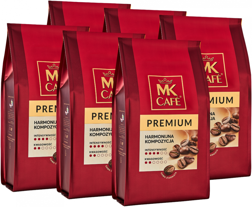 6x Kawa ziarnista MK Cafe Premium, 1kg