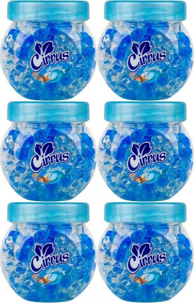 6x Odświeżacz powietrza Cirrus kulki, atlantic, żel, 150g