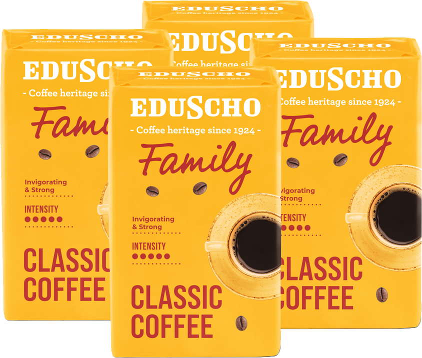 4x Kawa mielona Eduscho Family, 250g