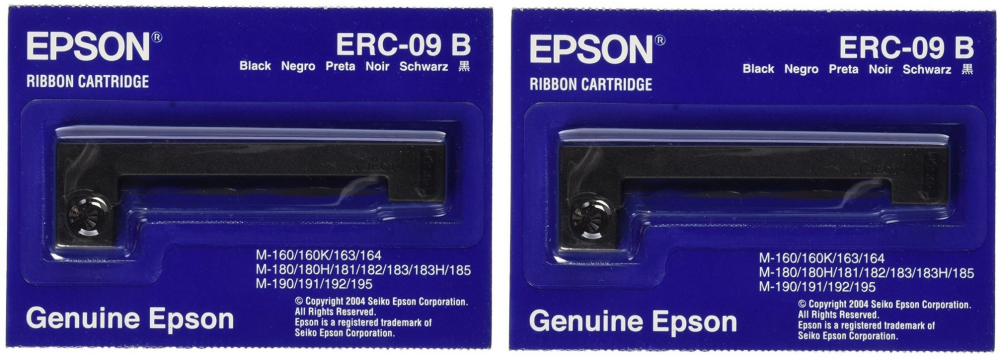 2x kaseta Epson (ERC09), black (czarny)