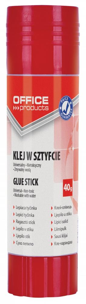 Klej biurowy Office Products, w sztyfcie, 40g