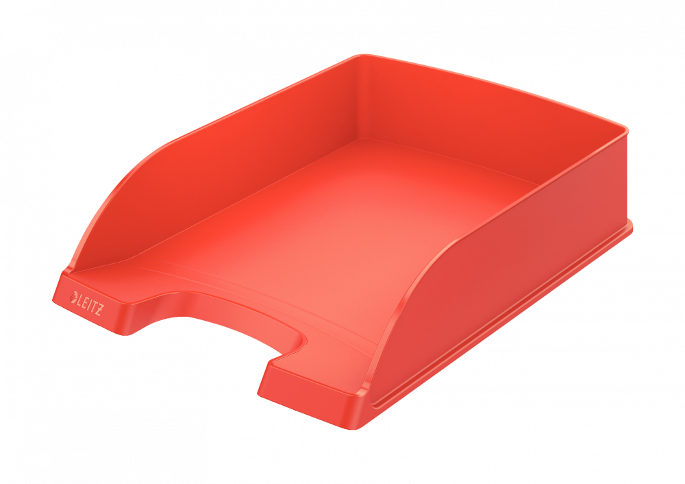 Półka na dokumenty Leitz Plus Standard, A4, plastikowa, jasnoczerwony