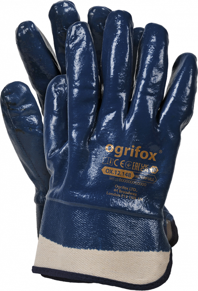 Rękawice robocze Ogrifox OX.12.148 Niterfull, powlekane, rozmiar 10, granatowy