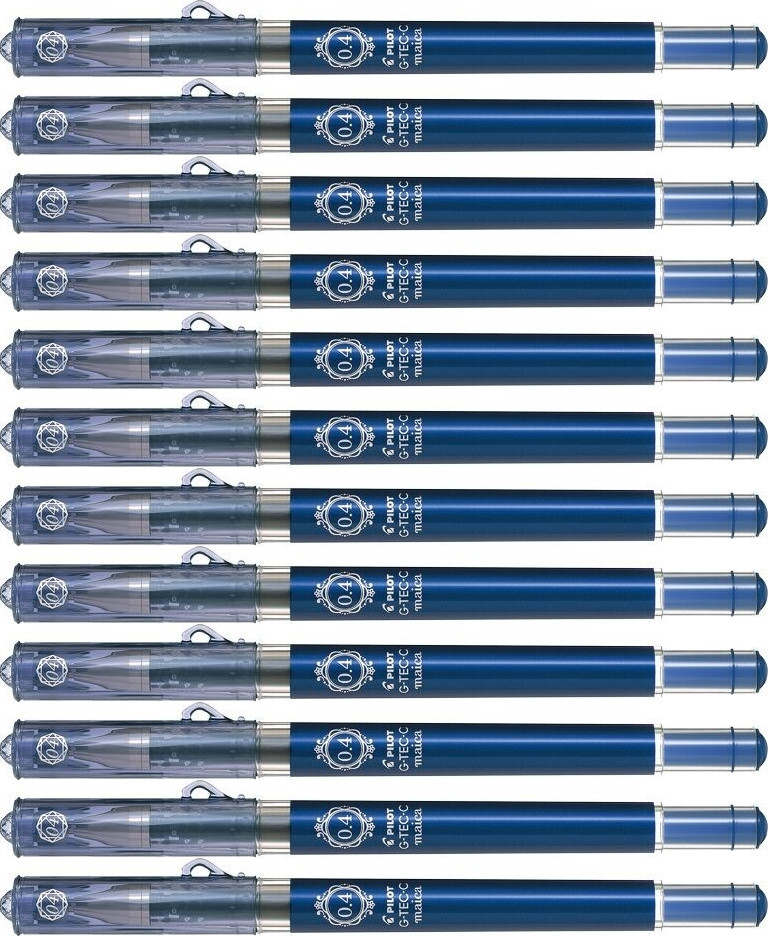 12x Długopis żelowy Pilot G-Tec Maica, 0.4mm, granatowy